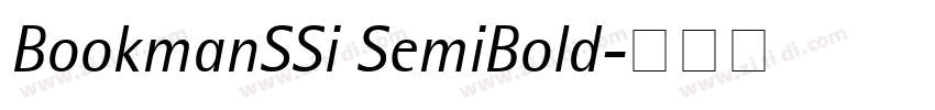 BookmanSSi SemiBold字体转换